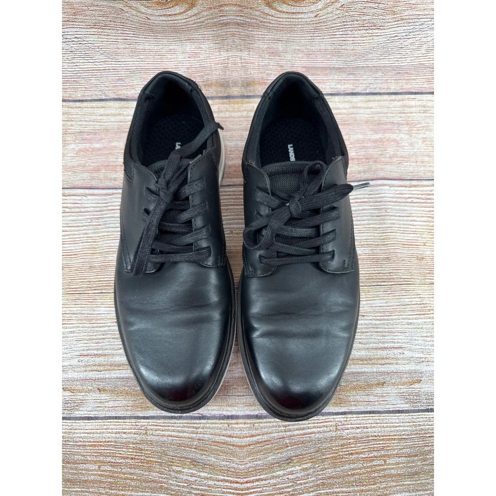 Lands End Mens Sport Oxford Shoes Black White‎ Size 9 1908426